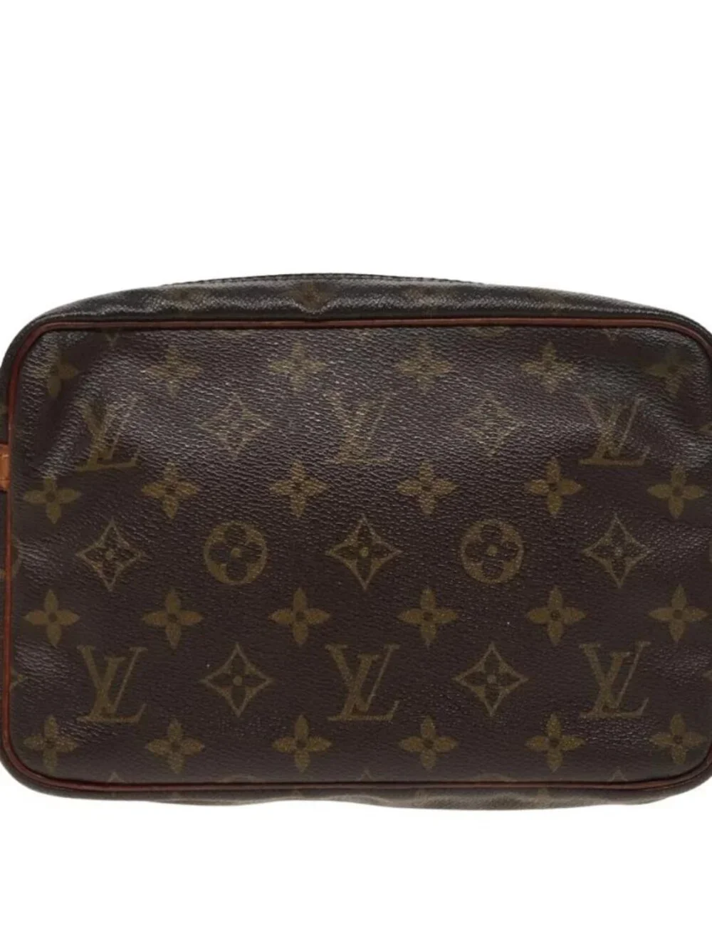 LOUIS VUITTON Monogram Compiegne 23 Clutch Bag M51847 LV Auth